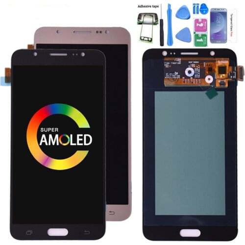 Original Super Amoled For Samsung Galaxy J7 2016 J710 SM-J710F J710M J710H LCD Display and Touch Screen Digitizer Assembly