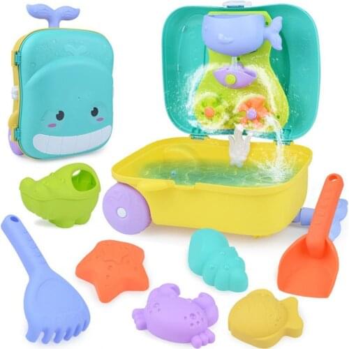 Beach Toys Smooth Great Gifts Plastic Game Trolley Case Beach Toys Children Beach Baby Toys Water Game Play Outdoor Toys Set