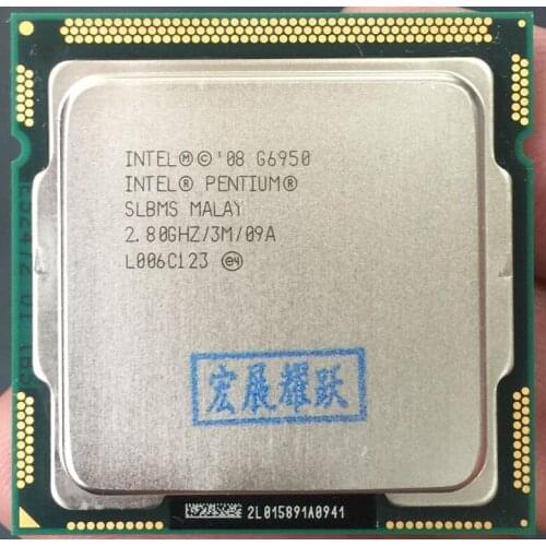 Intel Pentium Processor G6950 (3M Cache, 2.80 GHz) LGA1156 Desktop CPU 100% working properly Desktop Processor
