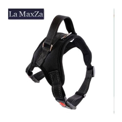 2021 Dog Strong Harness Nylon Harness For Large Dog Outdoor Trainning Walking Large Size Breathable Pet Cat Product Supplier