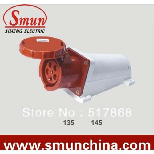 63A 220-415V 3P+N+E industrial socket 5pins female plug with CE ROHS 1 year warranty