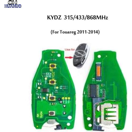 KYDZ 3 Button Replacement New Remote PCB Board Fob 315/433/868MHz for Volkswagen Touareg 2011-2014