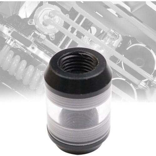 K1KF G1/4'' Inner Thread Water Cooling Flow Meter Filter G1/4 Inner Thread Fine Screen Funnel Shaped Filter Computer Cooling