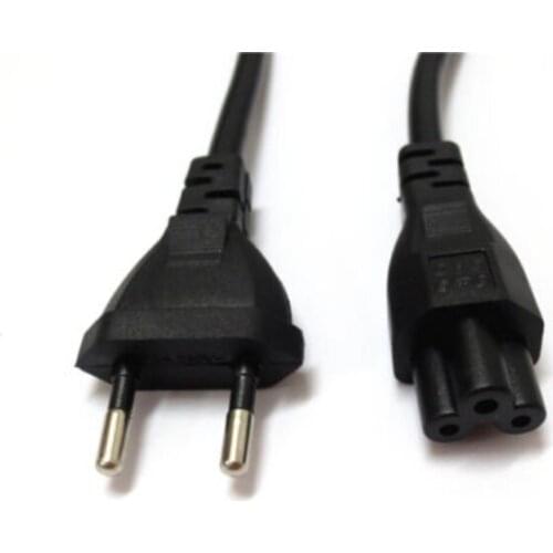 3 Prong EU Wall Plug 1.2M 4FT AC Power Cord 3 Pin Cable For Laptop PC