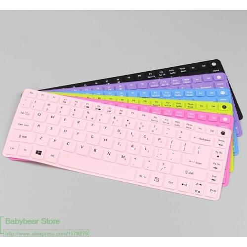 Silicone Keyboard Protective film Cover skin Protector for Acer Aspire E5-473 E5-422 TMP248 K4000 E5-432G ES1-421 N15C1