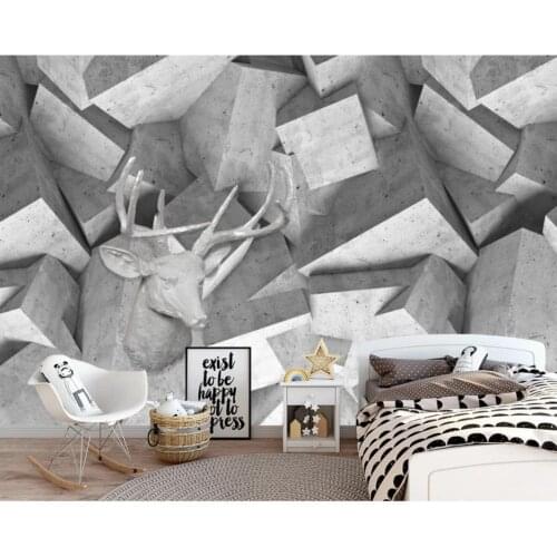 Modern minimalistic brick wall decoration background wall modern wallpaper for living room