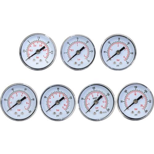 Compression Tester Mechanical Pressure Gauge for Air Oil Water 1/8inch BSPT Back Connection Digital Pressure Meter