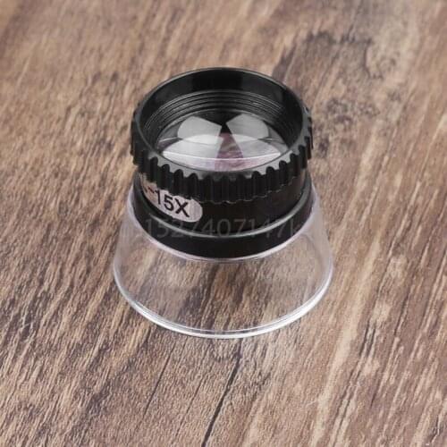 Top Quality 15X Monocular Magnifying Glass Loupe Lens Map Eye Magnifier Jewelry Repair Tool