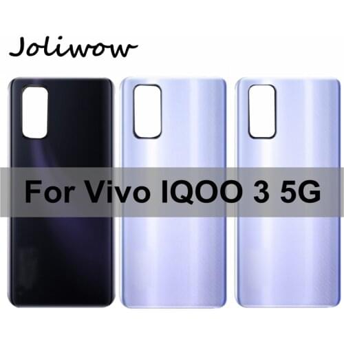 6.44" For Vivo IQOO 3 5G Battery Cover Door Housing case Rear Glass cover Repair Parts for vivo iqoo3 IQOO 3 Back Battery Cover