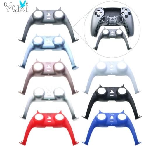 YuXi Decorative Strip Skin Case Cover Face-plate Replacement For Sony PS5 Gamepad Controller Handle Front Middle Housing Shell
