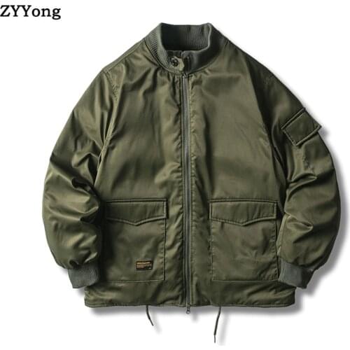 Winter Military Jacket Outwear Men Cotton Padded Flight Bomber Jacket Coat Casual Baseball Jackets Varsity Jackets