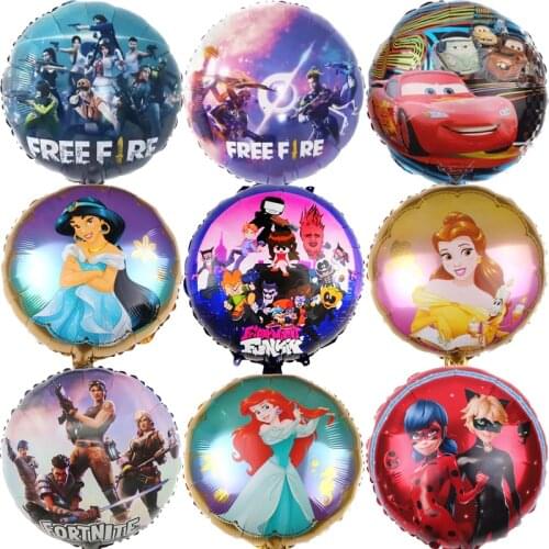 10/20/30/50pcs/lot 18 inch Mermaid Disney Princess Round Balloons Girls Birthday Party Decoration Supplies Kid Party Toys Supply