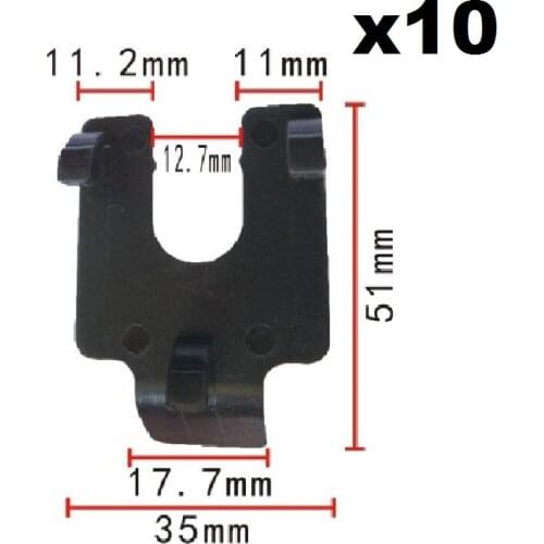 10x For Honda Rear-view radar clip / Nylon Retainer Clip Brand New