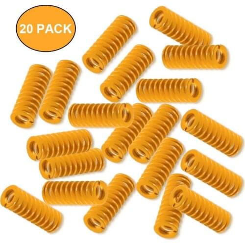 20Pcs 3D Printer Motherboard Compression Springs Light Load 8*20mm for CR-10 Ender 3 Heatbed Springs Bottom Connect Leveling