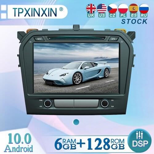 6+128GB For Suzuki Vitara 2015 2016Android 10 Radio Player Car GPS Navigation Head Unit Car Radio with Screen WIFI DSP CARPLAY