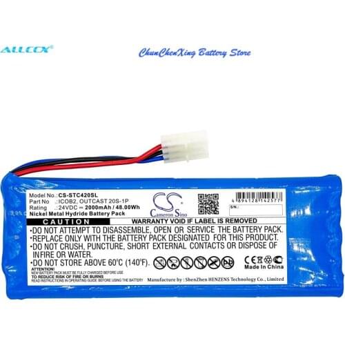 Cameron Sino 2000mAh Battery ICOB2,OUTCAST 20S-1P for Soundcast Outcast ICO420, Outcast ICO421