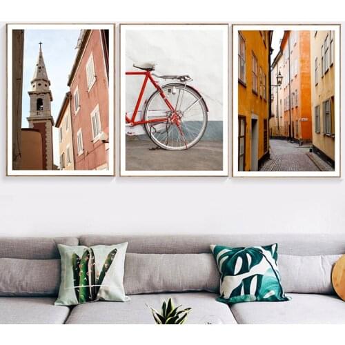 Architectural Decoration Painting Street Street Lamp Home Decoration Living Room Decoration Study Room Decor Canvas Painting