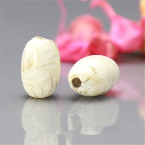 2 Beads Nepal Old Nage Conch Shell Oval Shuttle Beads 26-30mm Tibetan Hand Beads TSB0111
