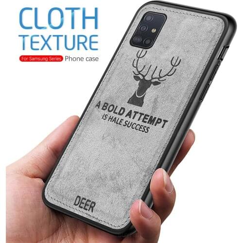 Hone Case for Samsung A51 Case Luxury Soft Cloth Fabric Protect Cover Silicon Case for Samsung Galaxy A31 A71 Case