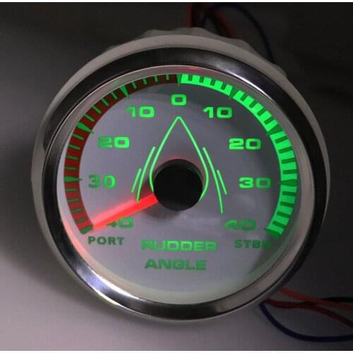 85mm Sail Boat Rudder Angle Indicator Gauge for Autopilot Chart plotter 0-190ohm with Sensor Backlight 9-32v