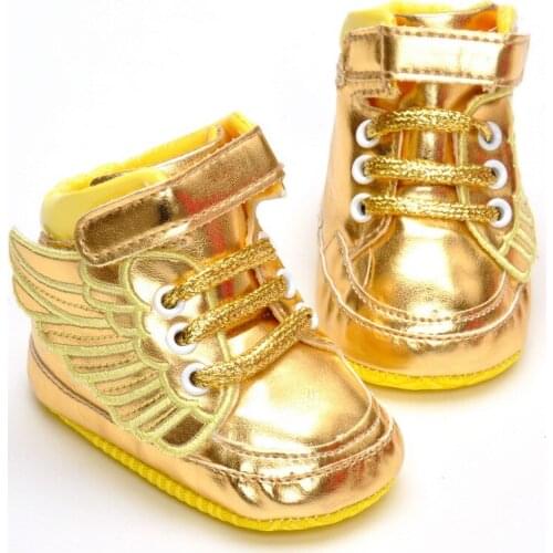 Spring New Style Kids Shoes Soft-Sole Velcro Wings Card Reign BABYS Shoes 0-1-Year-Old Kids Shoes
