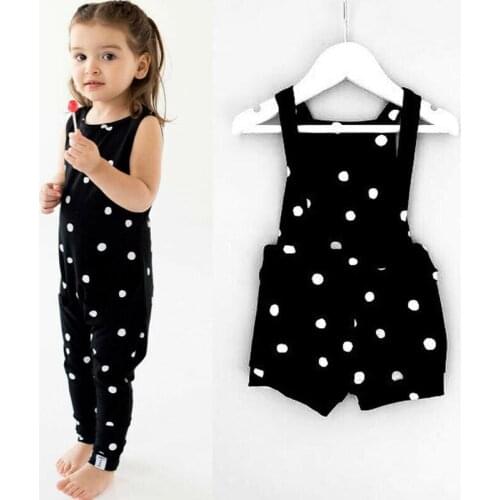 Pudcoco Newborn Baby Girl Rompers Infant One-piece Jumpsuit Sleeveless Polka Dots Pants Outfits Clothes For Kids 0-24M