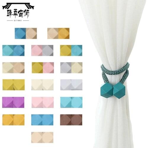 Creative New Magnetic Curtain Tieback Buckle Strap Holdback Magnet Clip For Curtain Rod Tie Backs Curtain Decorative Accessories