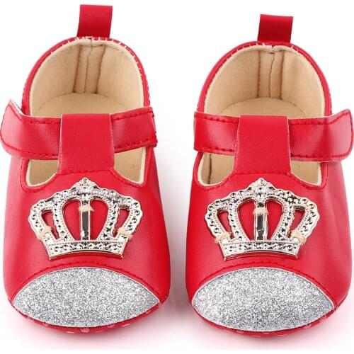 Baby Girl Shoes Newborn 1 Year Infant Baby Girls Crib Shoes Soft Sole Anti-slip Sneakers Bowknot Shoes