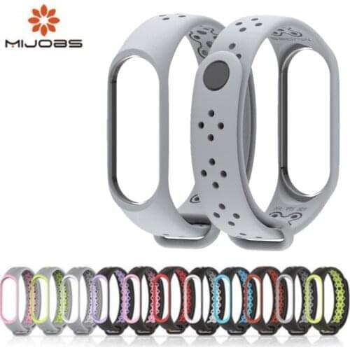 Mi Band 3 4 Strap Bracelet wrist strap watch Mi band3 4 accessories smart bracelet sport Silicone Strap for Xiaomi mi band 3 4