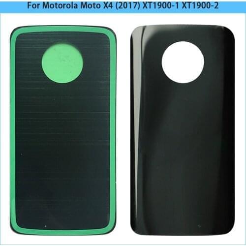 New For Motorola Moto X4 (2017) XT1900-1 XT1900-2 XT1900-4 Glass Panel Battery Back Cover Rear Door Housing Case Replace