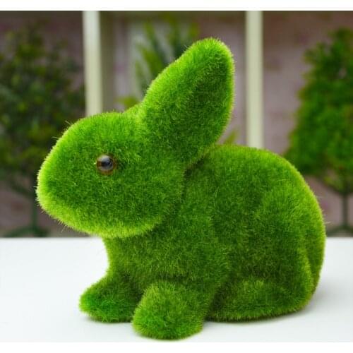 1pcs, Artificial Moss foam Easter Rabbit,creative wedding gifts for guests,Wedding Birthday party decoration,Valentines Day gift