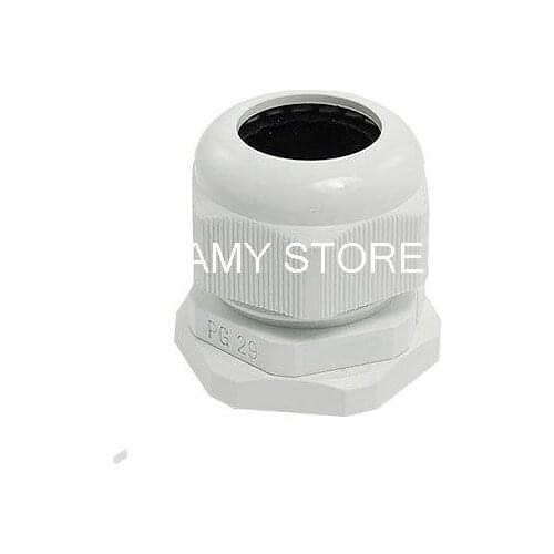 PG29 White Plastic Water Proof Cable Glands Connectors