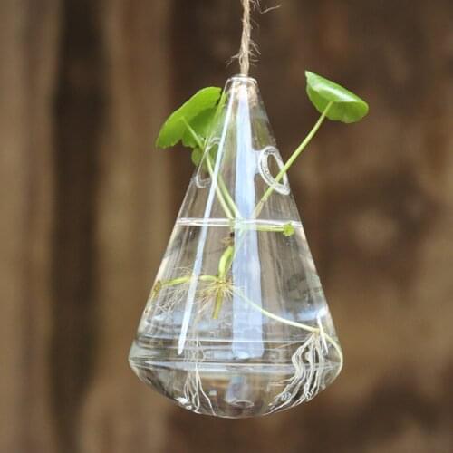 Hanging Glass Vase Geometric DIY Planting Hydroponic Plant Flower Container Home Garden Decor Terrarium Home Party Decoration
