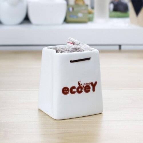 Factory direct ceramic pots Desktop Storage bag small green potted planting gift ideas customized LOGO