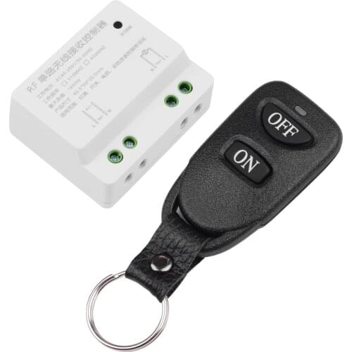 AC 110V 220V 1 CH Remote Control Switch Receiver Wireless RF ON OFF Transmitter For Hall Bedroom Lights Lamp ON OFF Smart Home