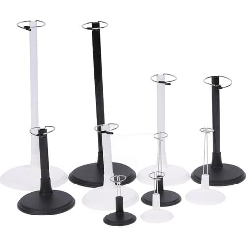 Adjustable Metal White Black Doll Dummy Puppet Wrist Stand Holder Bracket Support Dollhouse Accessories Kids Girls Toy Gift