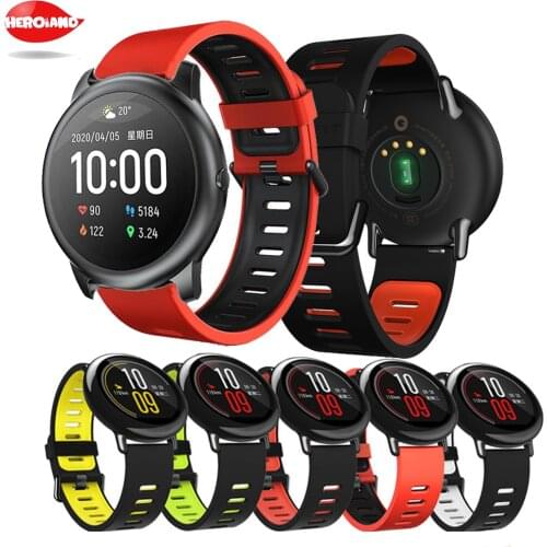 High Quality Silicone WrisStrap For Xiaomi haylou solar LS05 Smart watchStrap For Huawei Watch GT 2 46mm Bracelet Correa band