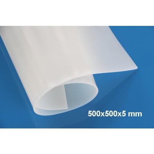 500X500X5mm, High Quality Translucent/milky white Silicone Rubber Sheet, For heat Resist Cushion,100% Virgin Silikon Rubber Pad