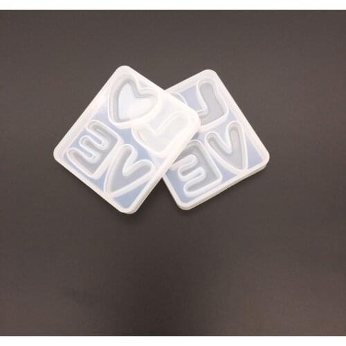 DIY Crystal Epoxy Mold LOVE Silicone Mold Jewelry Decoration Jewelry high mirror mold