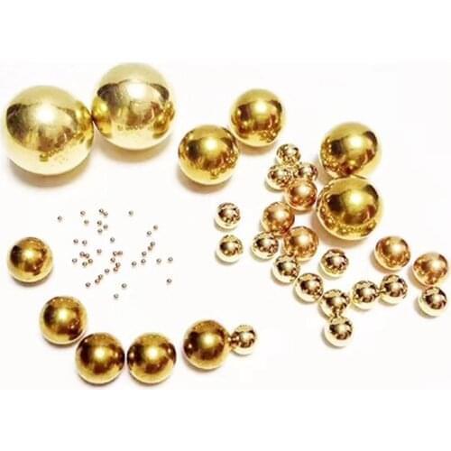 Solid Brass Balls for Electric Switches Machine Precise Copper Ball 2.381mm 2.5mm 3mm 3.5mm 4mm 4.5mm 5mm 6mm 6.35mm 7mm