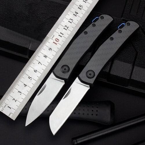 ZT0230 /0235 Folding Knife Slip-Joint Carbon Fibre Handle D2 Blade Survival Knife Camping Hunt Knifes Outdoor EDC Multif-Tool