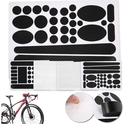 Mountain Bike Protective Sticker Road Bike Mountain Bike Frame Front Fork Protective Film Chain Frame Bike Safety Tape Protector