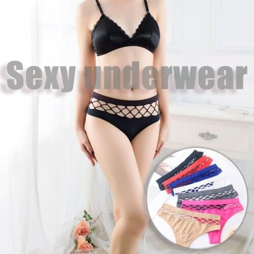 G-string Panties Cotton Women Underwear Sexy Hollw Out Panties Female Underpants Thong Solid Color Pantys Intimates Lingerie