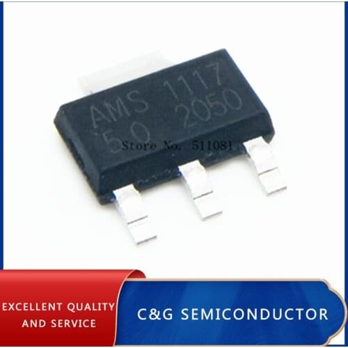 20PCS AMS1117-5.0V AMS1117 1117 5.0V 1A Voltage Regulator LDO SOT-223