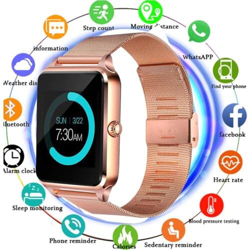 2019 Smart Watch Z60 GT09 Men Women Bluetooth Wrist Smartwatch Support SIM/TF Card Wristwatch For Apple Android Phone