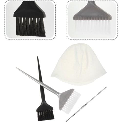 4pcs Silicone Highlight Cap Reusable Hair Dye Cap Salon Hairdressing Tool