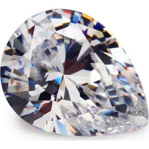 7.00 Cts Natural Gemstone White Sapphire 10x12mm Pyriform Cut Gem Sri-Lanka VVS