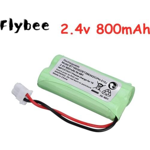 2.4V 800mAh NI-MH Battery Pack for Cordless Home Phone AT&T BT166342 BT266342 TL32100 TL90070