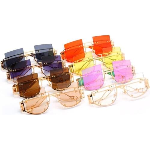 Oversized Sunglasses Women 2020 Sunglasses Men Vintage Sunglasses Luxury Retro Square Mens Sunglass Sun Glasses