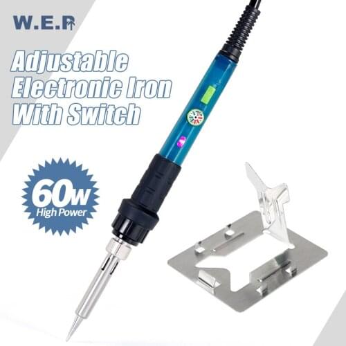 WEP 947-III 60W Electric Soldering Iron Mini Handle Temperature Adjustable Solder Kit